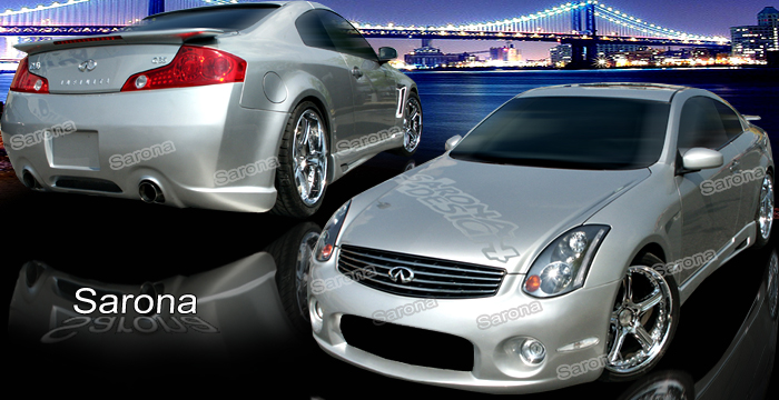 Custom Infiniti G35 Coupe  Body Kit (2003 - 2007) - $1590.00 (Manufacturer Sarona, Part #IF-005-KT)